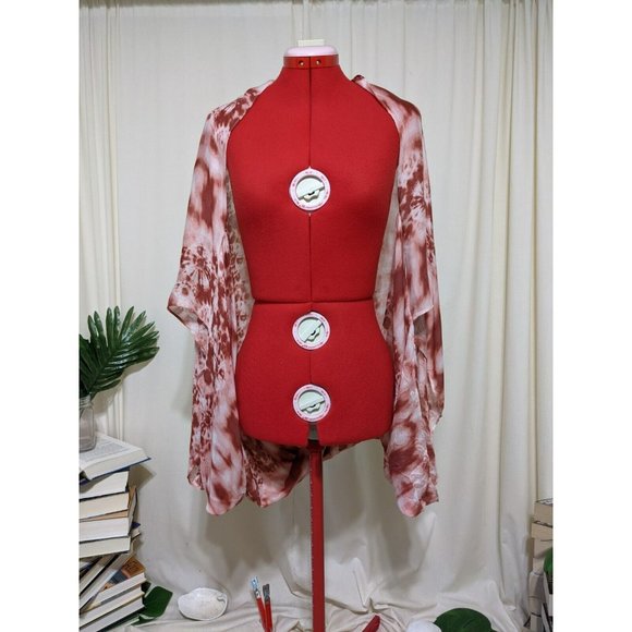 NORDSTROM RACK 100% Viscose Blush Combo Women Tie Dye Cover Up ONE SIZE - Picture 1 of 8
